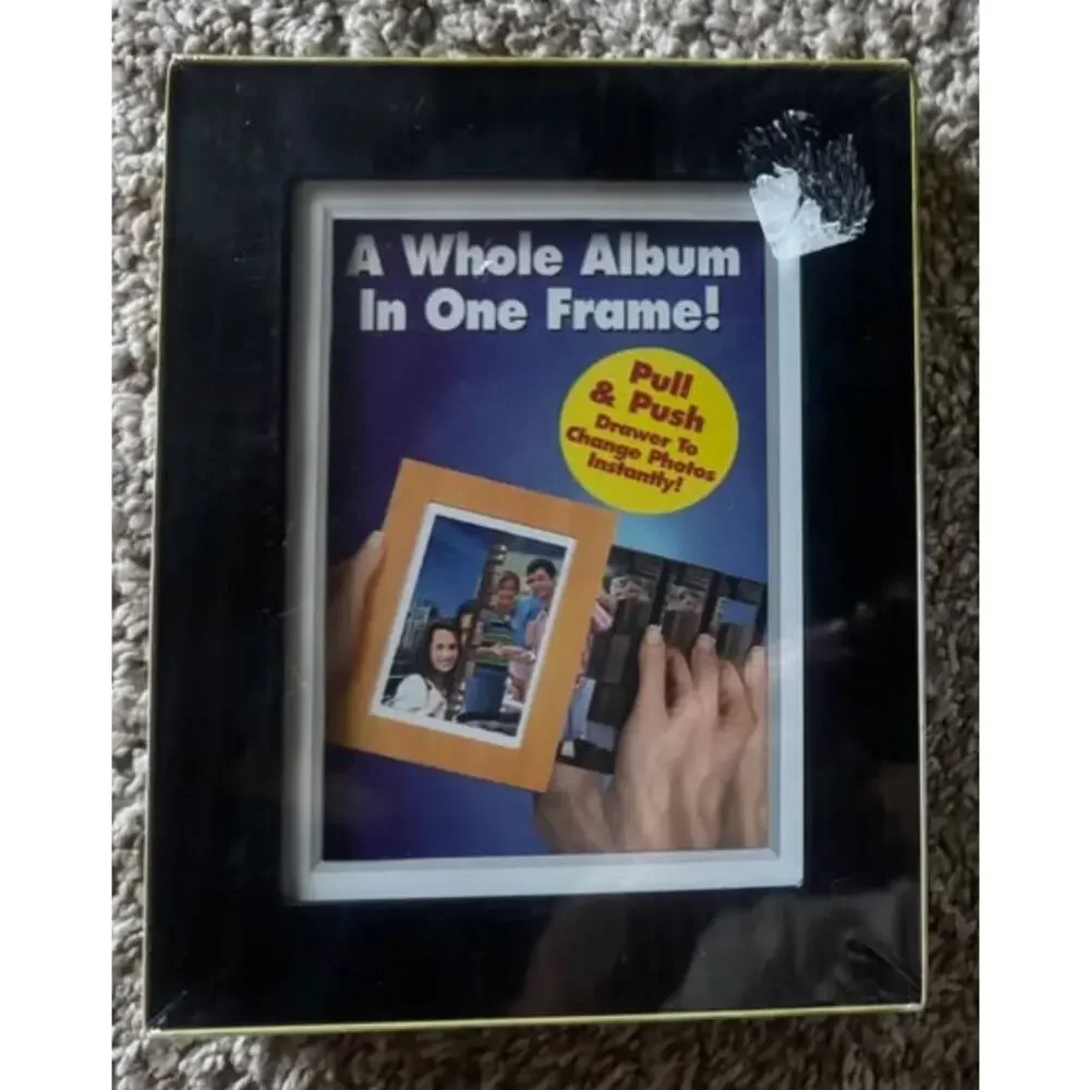 NEW Black Wood Photo Magic Whole Album in a Frame‎ holds 40 pictures 4x6